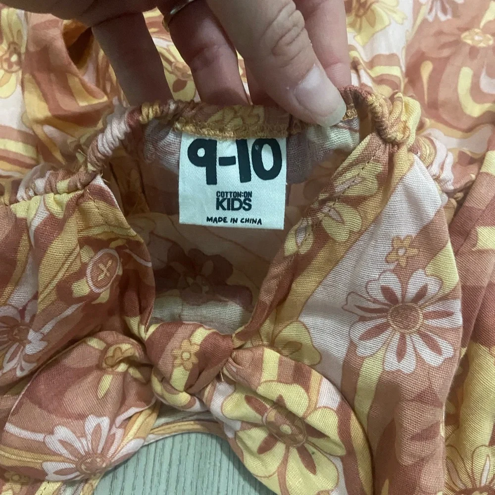 Cotton On Kids GIRLS GEORGIA LONG SLEEVE DRESS Size 9/10